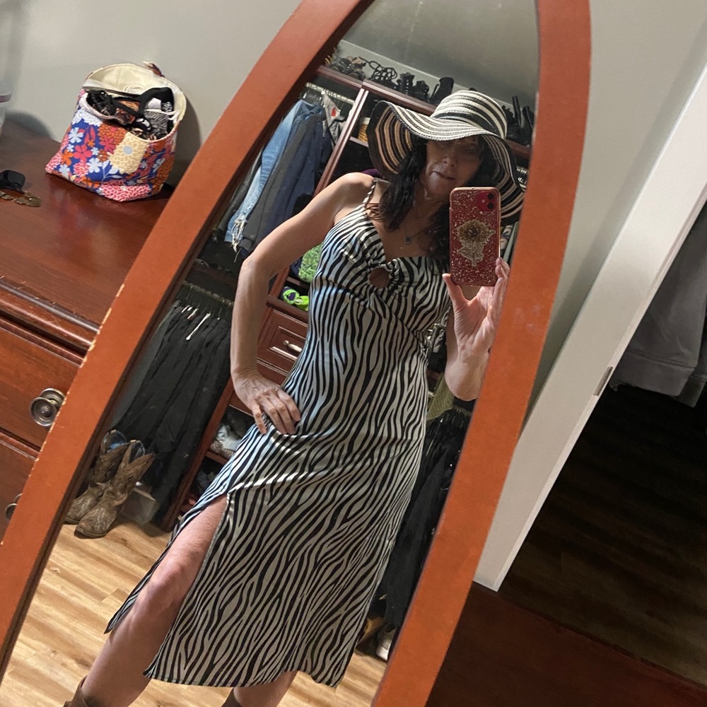 Zebra print dress